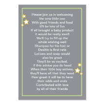 Moon and Stars Baby Product Card Business Card Templates
