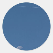 Moon and Vapour Trail Sticker
