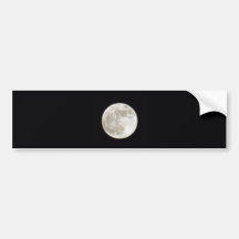 Moon Bumper Sticker