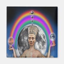 moon goddess by gregory gallo magnets