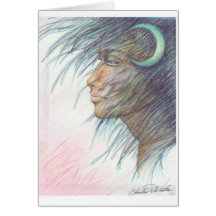 moon goddess greeting cards