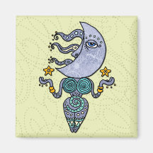 moon goddess refrigerator magnet