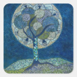moon in bloom (painting) sticker
