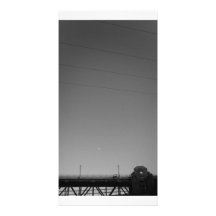 Moon Over Bridge Photo Card