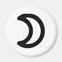 Moon Refrigerator Magnet