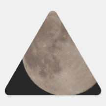 Moon satellite lunar moonlight triangle stickers
