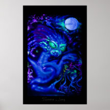 Moon Serpent Print