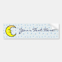 Moon & Stars Bumper Stickers