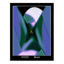 Moon Tarot Card Post Card