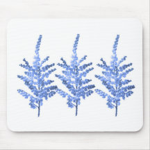 Moonlight Blue Lily Lillies Mouse Pad