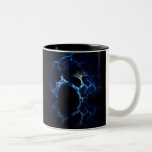 Moonlit Blue Cave Mouth, Fractal Art. Coffee Mugs