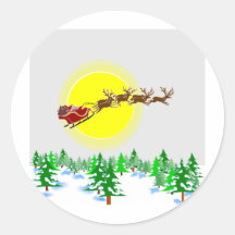 Moonlite Santa Stickers