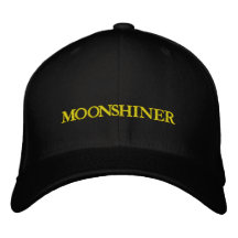 MOONSHINE EMBROIDERED BASEBALL CAPS