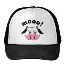 Mooo! Cow Mesh Hat