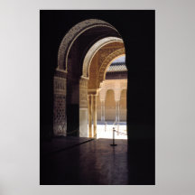 Moorish arch, The Alhambra, Print