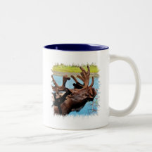 Moose Ceramic Coffee Mug