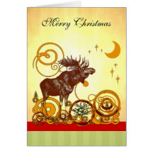 Moose Christmas Cards