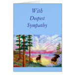 Moose II, With  Deepest Sympathy Card