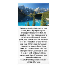 Moraine Lake 3 Picture Card
