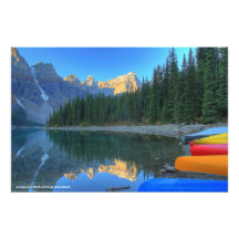 Moraine Lake, Banff, Alberta Photo Art