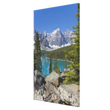 Moraine Lake, Canadian Rockies, Alberta, Canada Canvas Prints