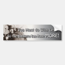 More Bankers Bump Bumper Stickers