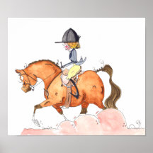 Morgan Hunt Seat horse Art Posters