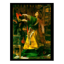 Morgan Le Fay ~ Sandys 1864 Fine Art Painting Postcard