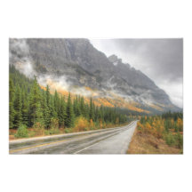 Morning Fogs along Icefields Parkway Photographic Print