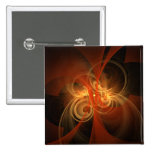 Morning Magic Abstract Art Button (square)