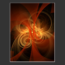 Morning Magic Abstract Art Postcard postcards