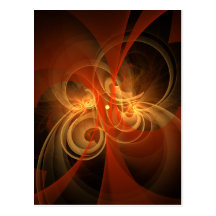 Morning Magic Abstract Art Postcard
