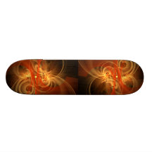 Morning Magic Abstract Art Skateboard