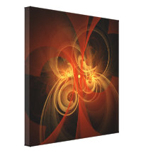 Morning Magic Abstract Art Wrapped Canvas Print