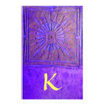 MORNING STAR MONOGRAM ,blue,purple yellow Personalized Stationery