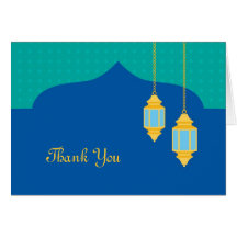Moroccan Lantern Thank You Card