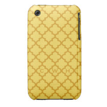 Moroccan mustard yellow tile design 3 monogram casemate cases