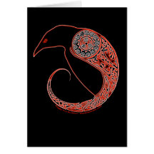Morrigan Celtic Raven Card