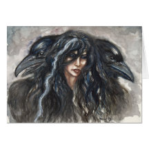 Morrigan Greeting Card