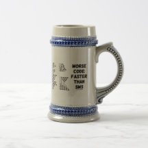 Morse Code: Faster Than SMS (International Morse) Coffee Mugs