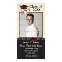 Mortar & Diploma 2012 - Customise Personalized Photo Card