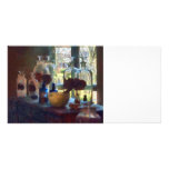 Mortar, Pestle and Bottles by Window Photo Cards