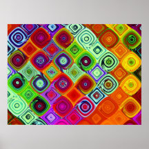 Mosaic Abstract Art Print