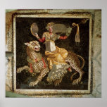 Mosaic of Dionysus riding a Leopard c.180 AD Poster