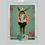 Moses Red Rose  Monogram Notecard cards