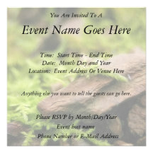 Moss Covered Stones Personalized Invite
