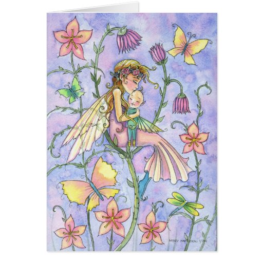 Mother and Baby Fairy Greeting Card