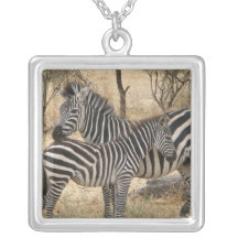 Mother and Baby Zebra  Necklace