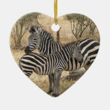 Mother and Baby Zebra  Ornament