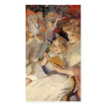 Mother and Child Reading Vintage Christmas Stories Business Card